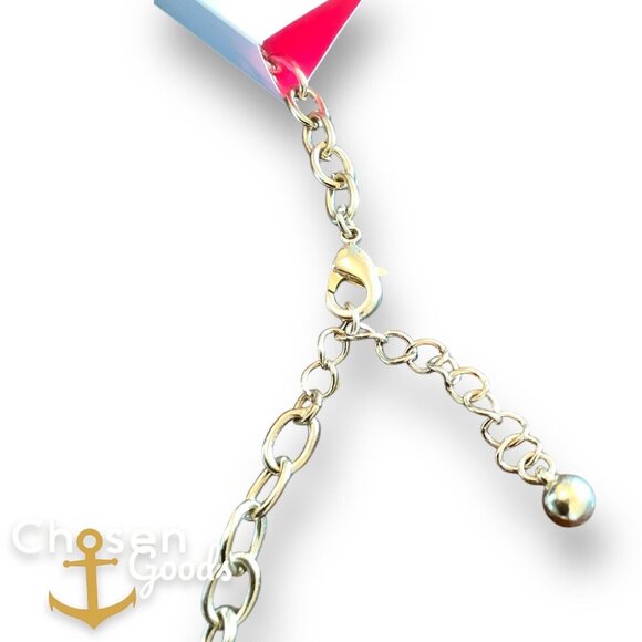 Charlotte Russe Blue Stone Layered Geometric Shaped Necklace Cleopatra Choker - Picture 3 of 4